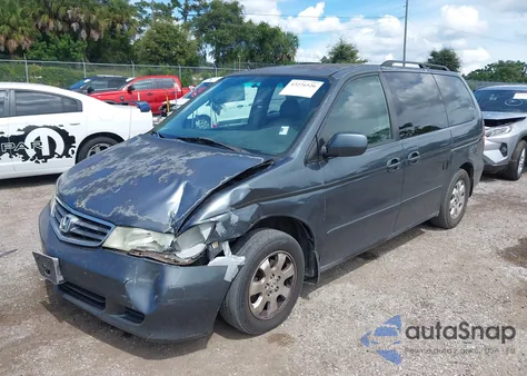 2004 Honda Odyssey Ex-L из США, поврежденный, VIN 5FNRL18974B066169